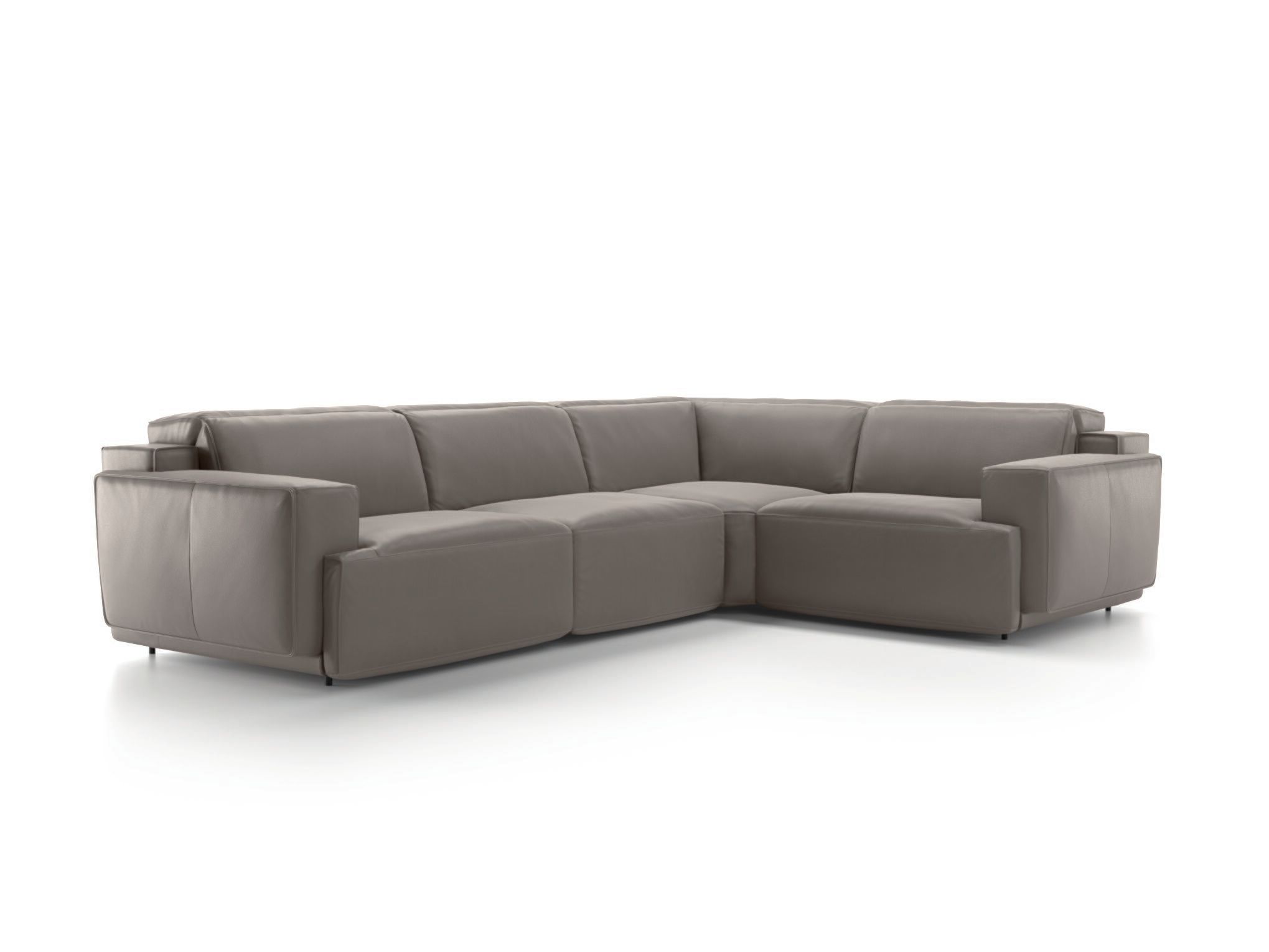 Кожаный угловой диван с откидной спинкой Natuzzi Italia IAGO ARCH-00153082 - Вид №2