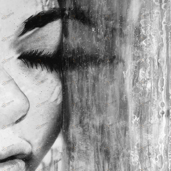 Арт-панель на холсте Alex Turco Woman Tribute Reflex In Silver REFLEXINSILVER