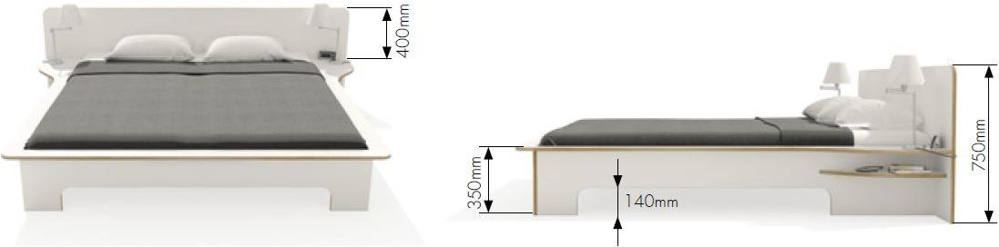 Müller Small Living Двуспальная кровать из фанеры Plane sun-id-1448352 - Вид №20
