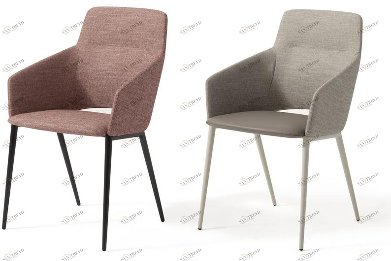 Zanotta Стул из ткани с высокой спинкой sun-id-1403432