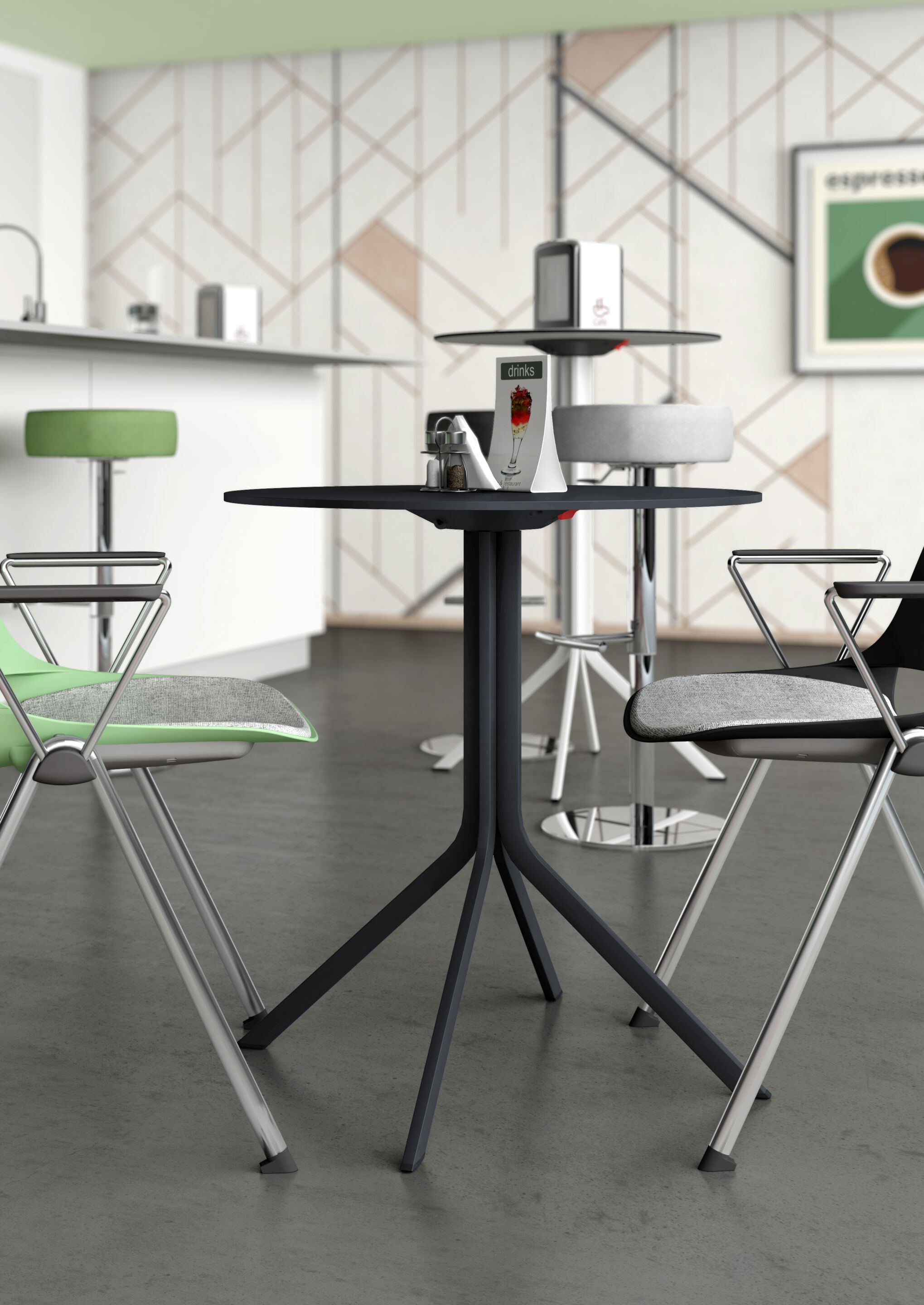 Высокий стол с откидным верхом для контракта Leyform ARTIKA ARCH-00121726 - Вид №3