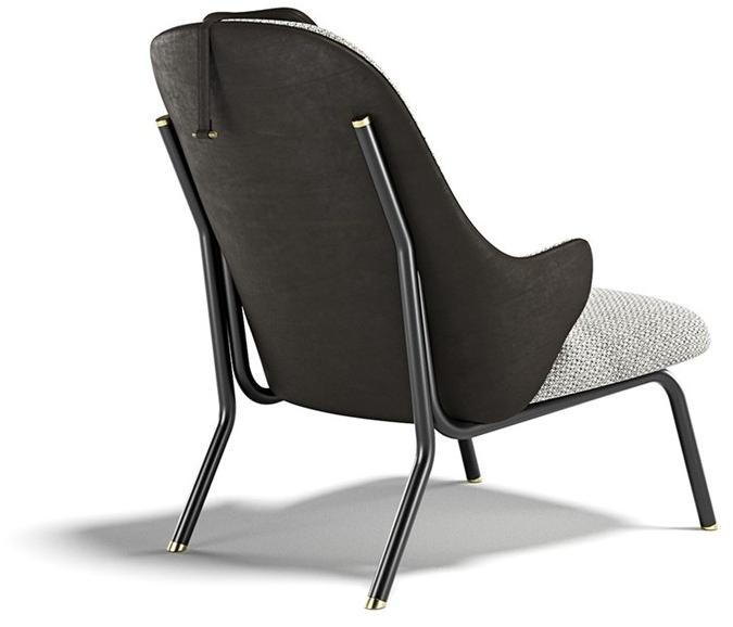 Capital Collection Кресло с обивкой из ткани с подголовником Diva sun-id-1383688 - Вид №2