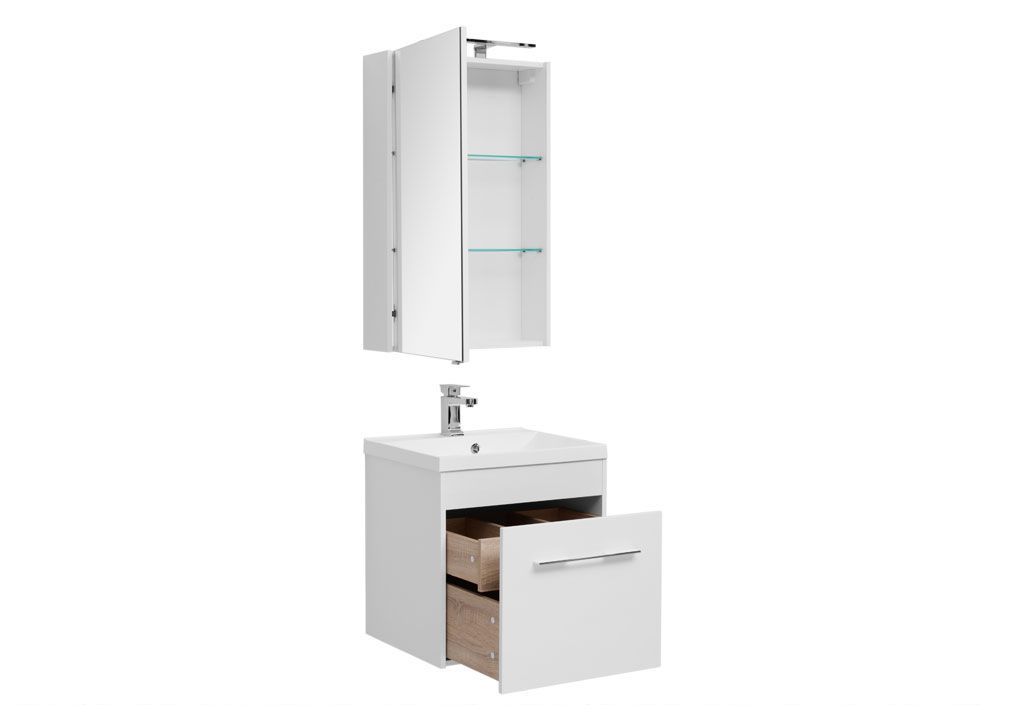 Мебель для ванной Aquanet Августа 58 белый 00225249 - Вид №1