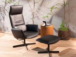 Кожаная мягкая подножка для ног