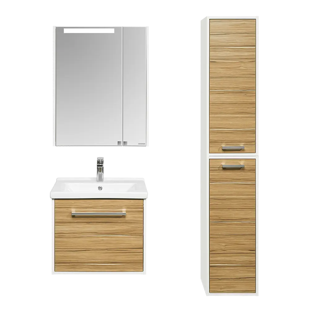 Пенал Aquaton Мерида 33 см цвет белый эбони светлый STLM-2108987 - Вид №4