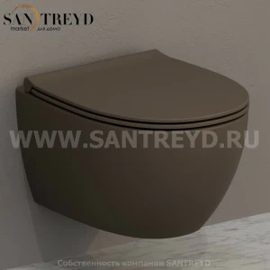 MDS04CS Подвесной унитаз настенный Коричневый Ceramica Globo 4ALL Италия