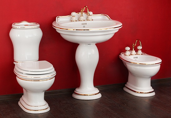 ML.MLD-25.702.D1/ML.MLD-25.748.D1/ML.OLV-29.012/ML.OLV-29.015/ML.OLV-29.014.CR Напольный унитаз моноблок Migliore Milady - Вид №1