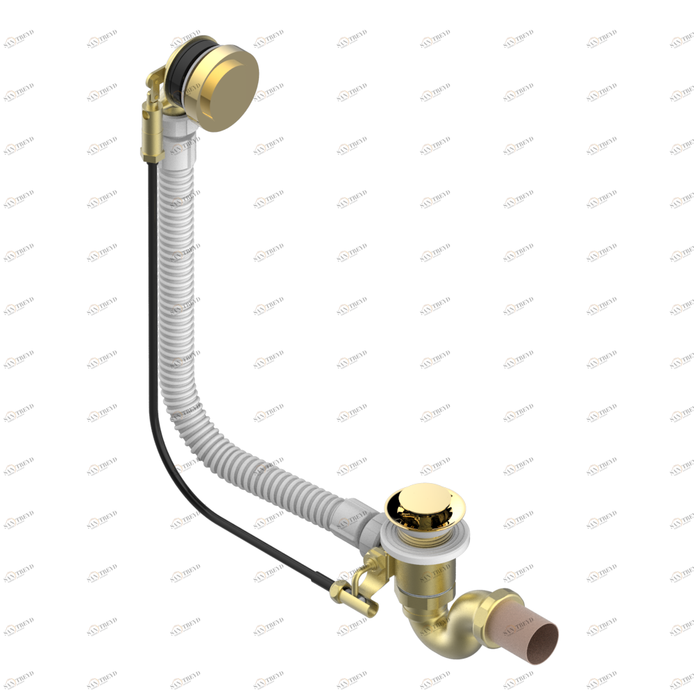 G2U-300 Перелив для ванны - модель THG Thg-paris Faubourg metal с рукоятками Золото G2U-300 CAT.F