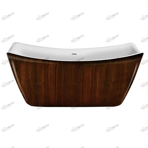 Ванна акриловая отдельностоящая Brown Wood Lagard MEDA lgd-mda-bw