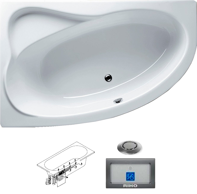 BA6500500000000_top1 Ванна Riho Lyra Santreyd - Вид №3