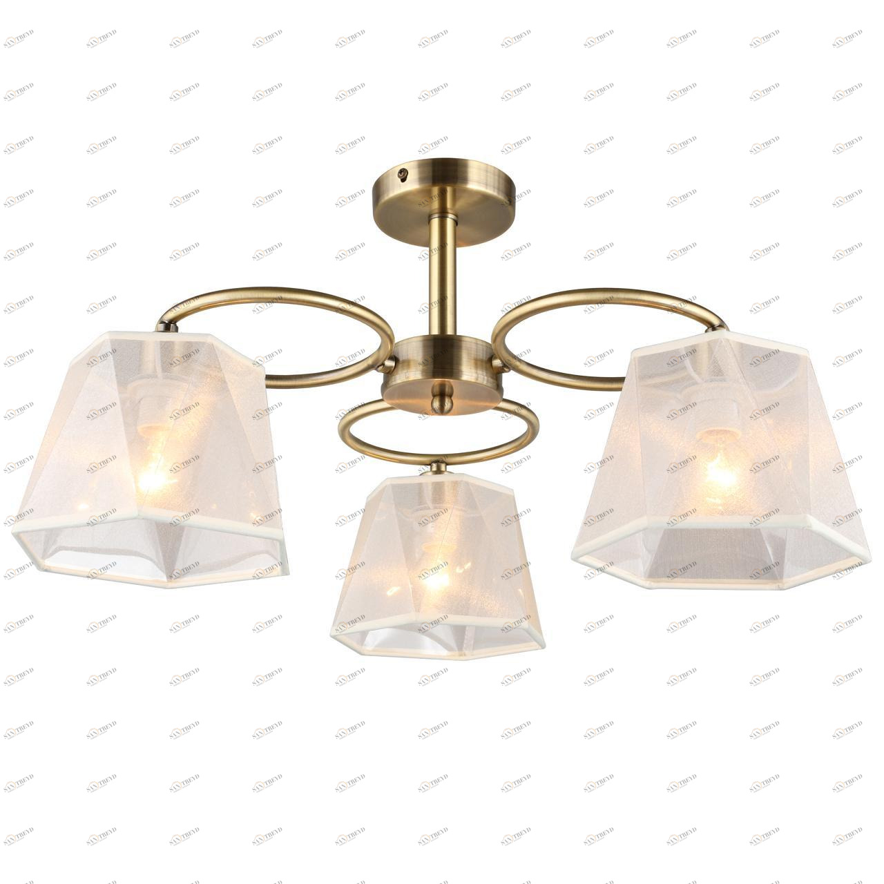 Потолочная люстра Omnilux Rapallo OML-65017-03 OMNILUX RAPALLO 328881 Белый;бронза 