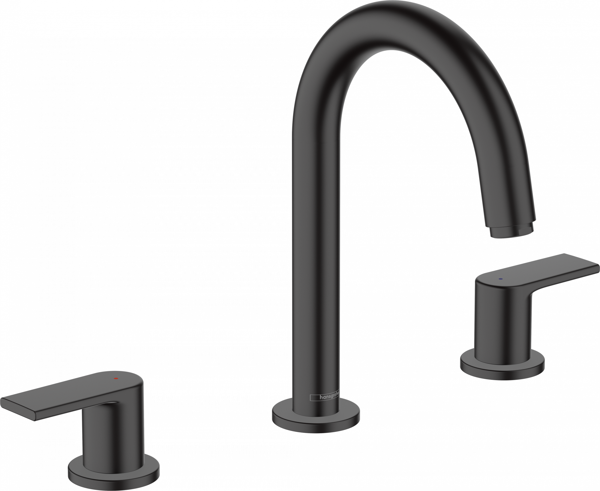 71563670 Смеситель для раковины Vernis Shape на 3 отверстия со сливным гарнитуром Hansgrohe 