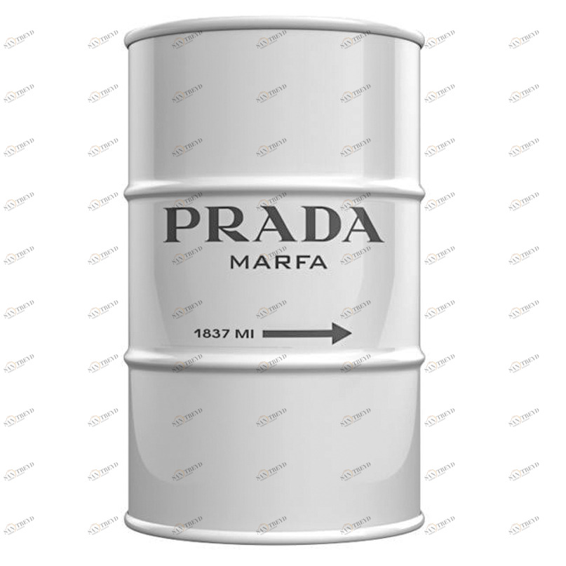 Бочка металлическая декоративная "Прада Марфа" XL STARBARREL  043804 Белый 