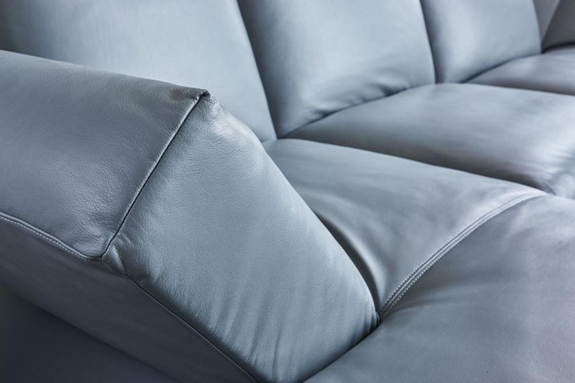 Grado Design 3-х местный кожаный диван с шезлонгом  Fol-sf-lc  - Вид №4