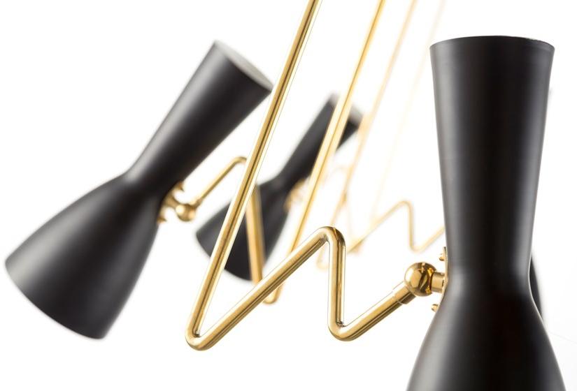 Il Bronzetto Регулируемый латунный подвесной светильник Wormhole Wor07 tris - Вид №2