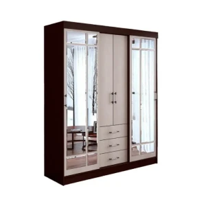 91887225 Шкаф-купе Bts 220x170x60 см 6 полок ЛДСП цвет бежевый STLM-1466360