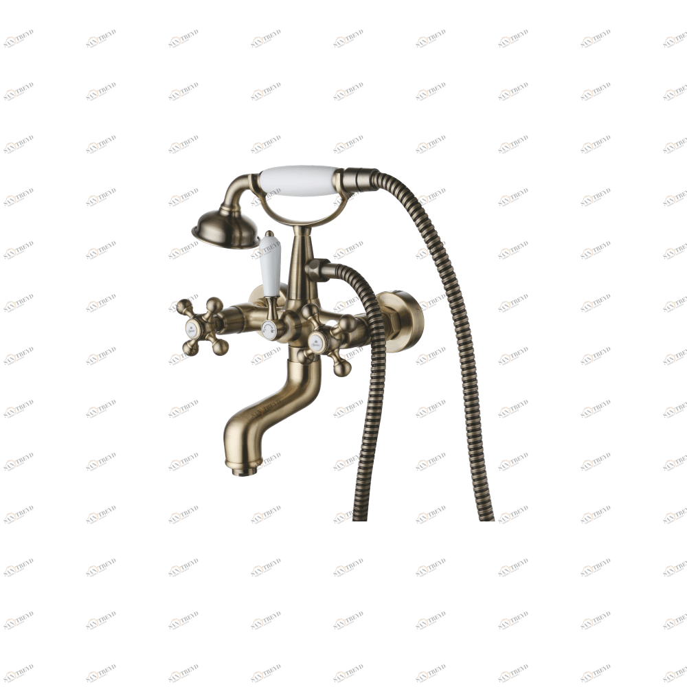 GZ 09032D Смеситель двухвентильный для ванны Ganzer Бронза Ganzer Германия 13864