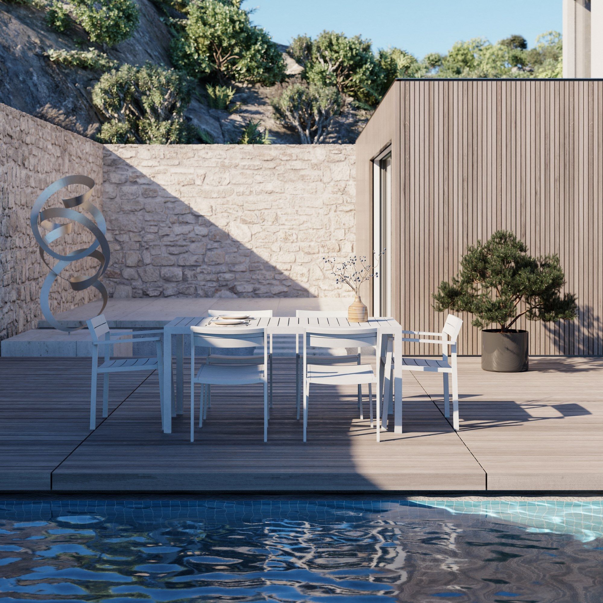 Алюминиевый стул с порошковым покрытием Case Eos ARCH-00109535 - Вид №16