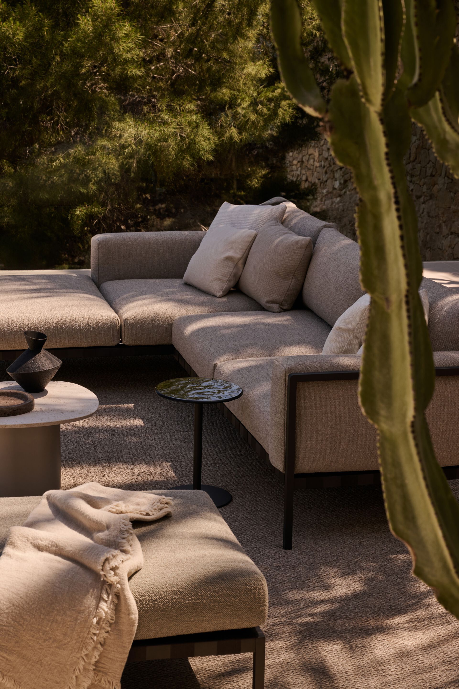 Алюминиевый садовый столик Ø 32 см TRIBÙ море ARCH-00121765 - Вид №6