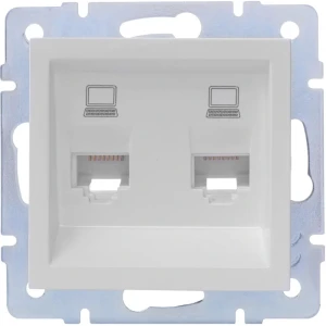 Двойная компьютерная розетка Lezard Vesna для сетевых подключений 84408526