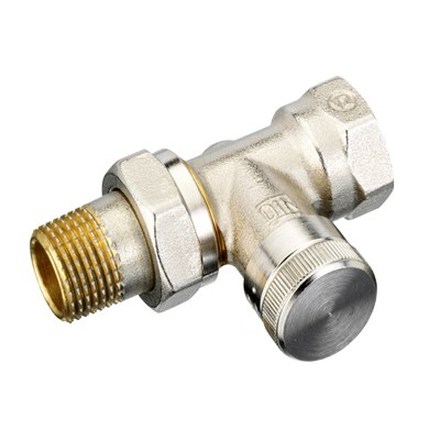 Danfoss Клапан RLV для бокового присоединения к радиатору Клапан запорный прям. никелир. RLV Ду 15 003L0144 