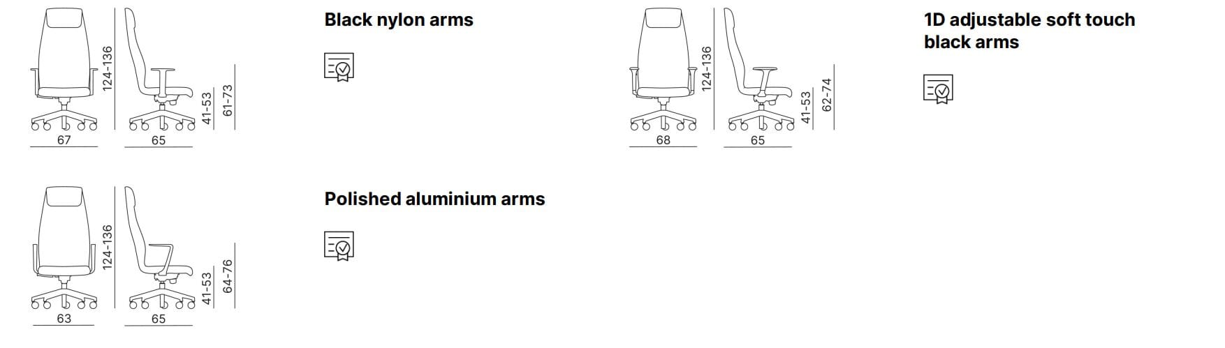 Кожаное офисное кресло с высокой спинкой Kastel Kaoma ARCH-00040964 - Вид №2
