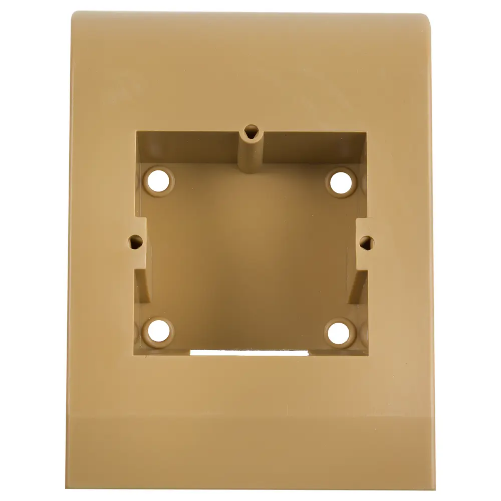 Подрозетник для плинтуса ПВХ 58 мм цвет светло-коричневый TPlast STLM-2162677 - Вид №1