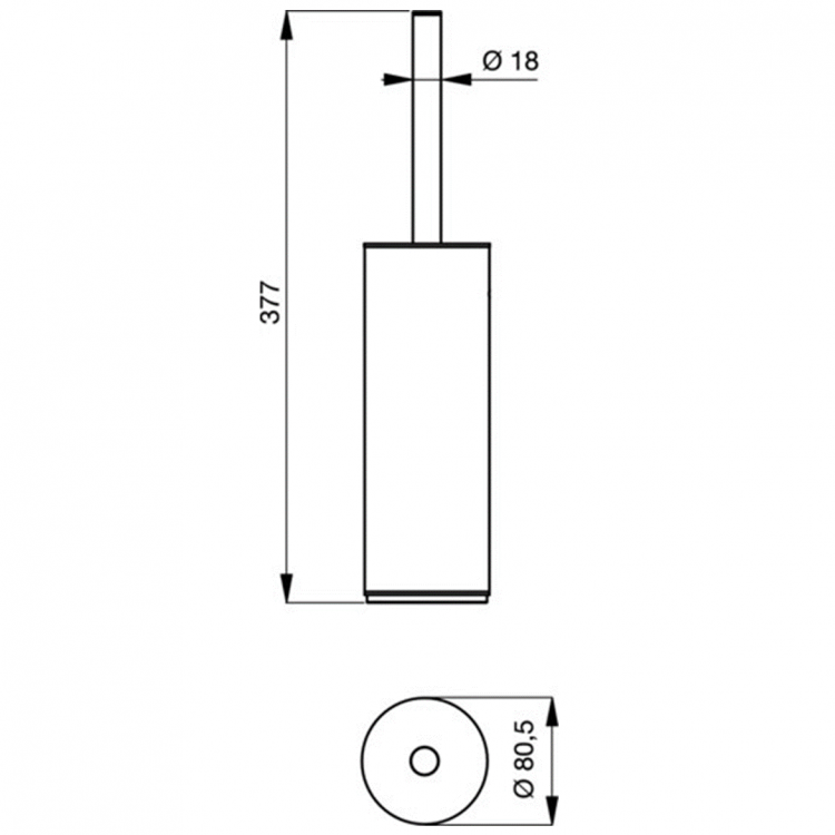 N1396AA Туалетная щетка с держателем Ideal Standard CONNECT - Вид №4