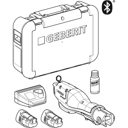 GEBERIT 691.017.P1.1 Прессовый инструмент Geberit ACO 103plus [1], в футляре  - Вид №1
