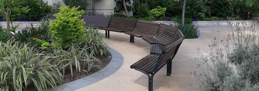 Euroform W Модульная деревянная скамья со спинкой Contour 327, 328, 329, 330 - Вид №5