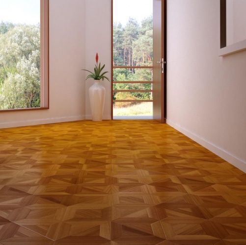 Модульный паркет Marco Ferutti Castello Castello Сапели Сапеле (Гладкая) 450х450 мм 2600600052 - Вид №3