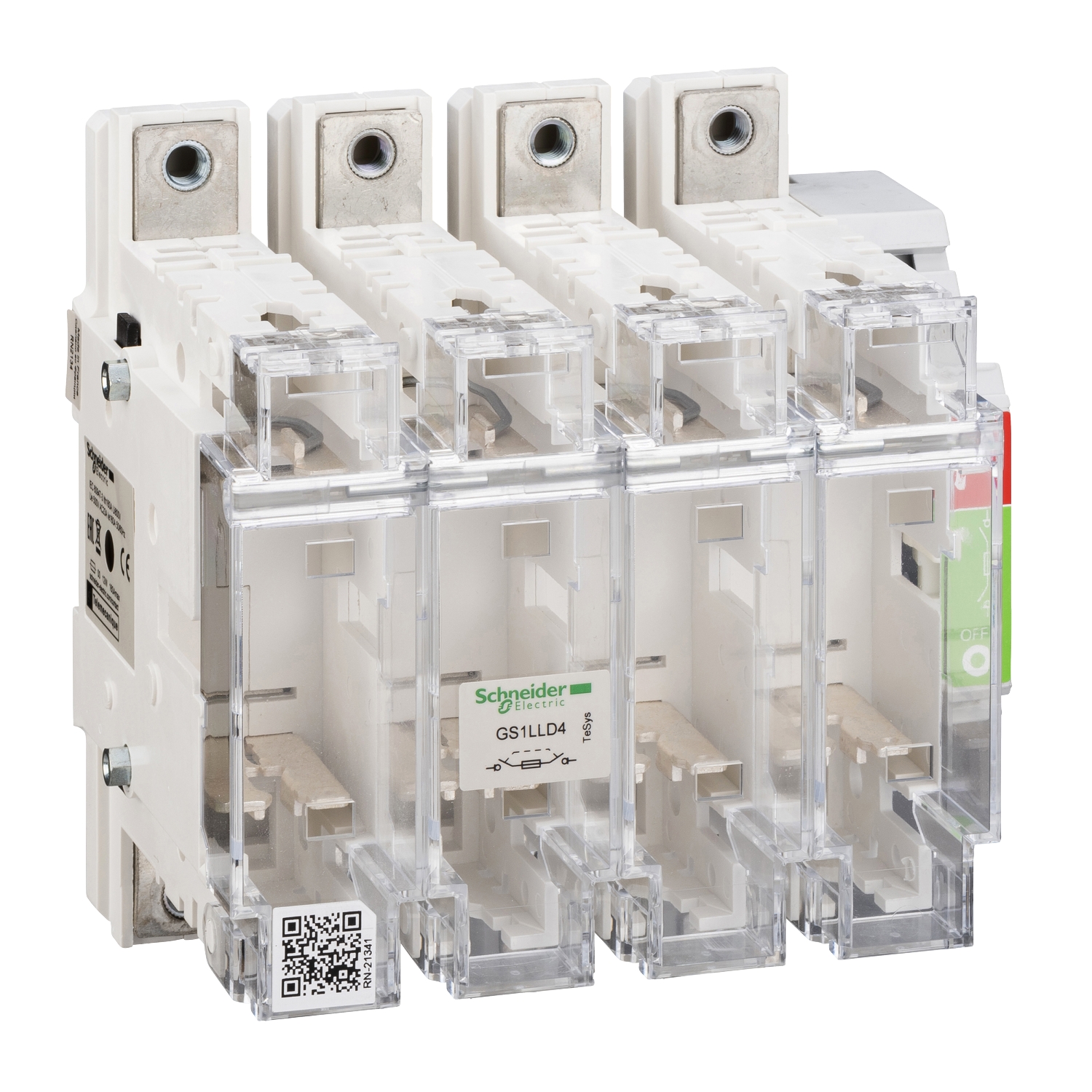 GS1LLD4 Рубильник с предохранителем GS 160А 4P, 00 Schneider Electric TeSys 