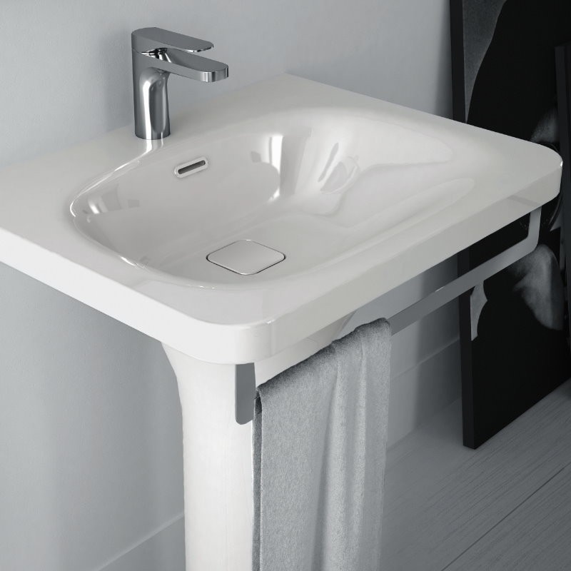 18829 Подвесная раковина настенная овальная Ceramica Hidra FLAT белая - Вид №3