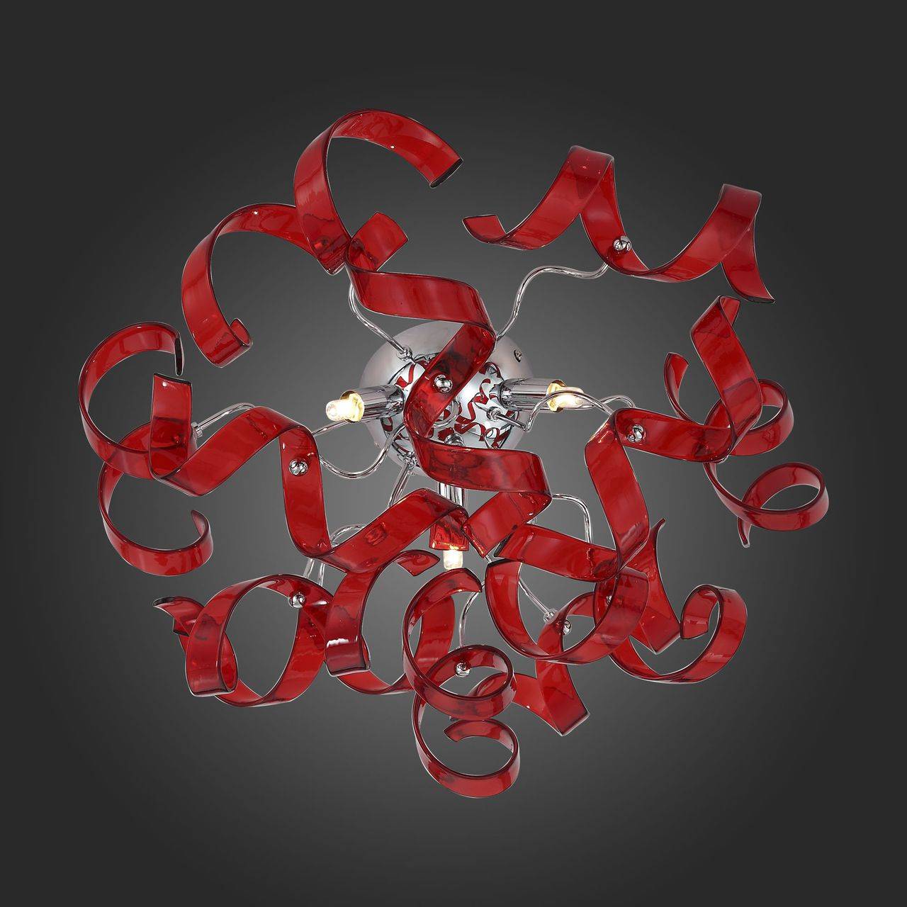 Потолочная люстра ST Luce Segreto SL452.602.03 ST LUCE SEGRETO RED, ШАР 058933 Красный  - Вид №2