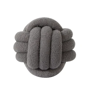 Декоративная подушка Узел графит ø30 см - современный акцент для интерьера 89428278