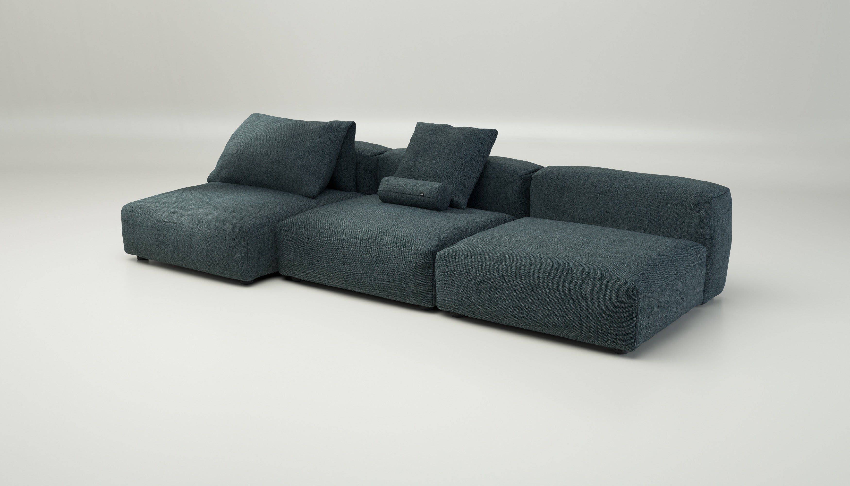 Модульный садовый диван с полуостровом vetsak Pique ARCH-00133737 - Вид №2