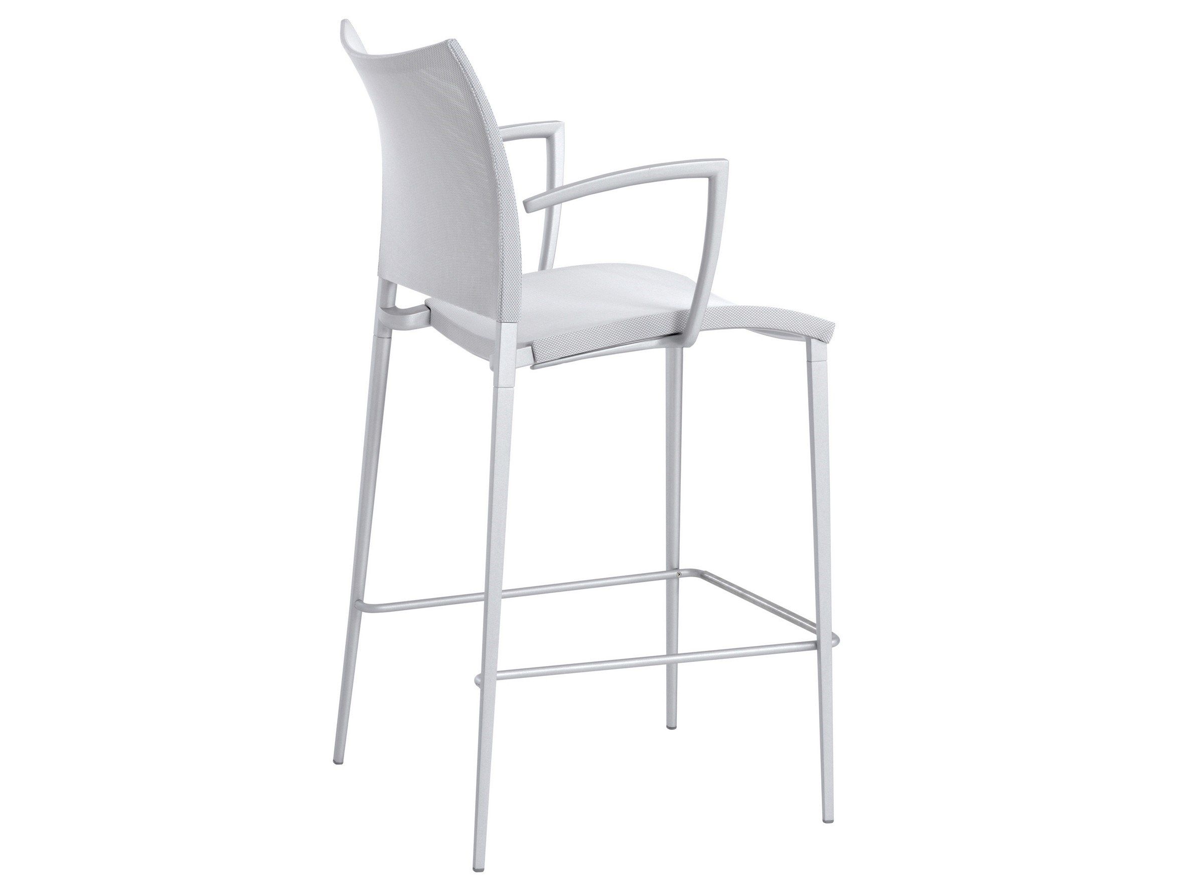 Высокий стул из синтетического материала со спинкой Desalto песок ARCH-00022390