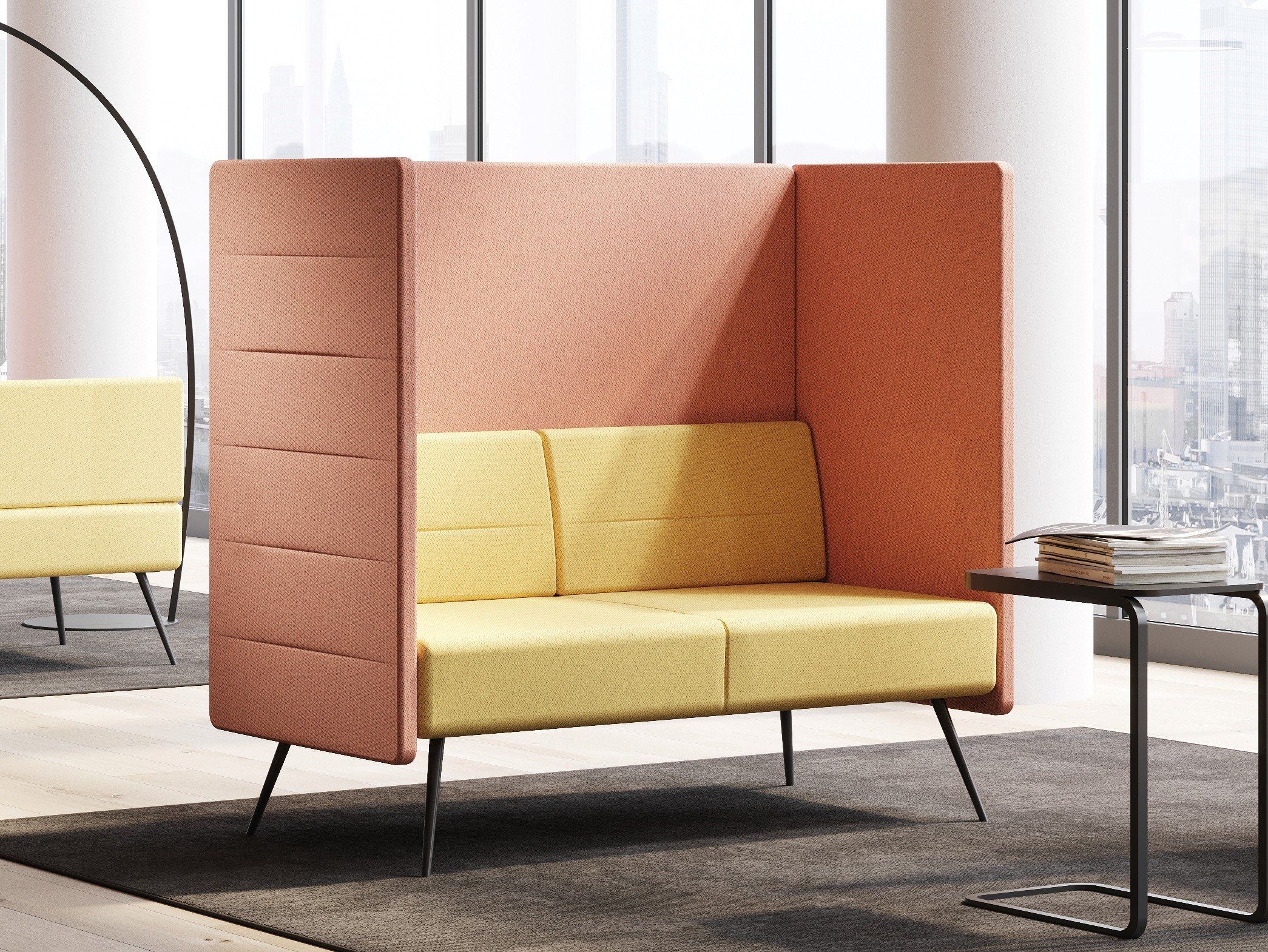 2-местный тканевый диван с высокой спинкой CUF Milano Diva ARCH-00077942