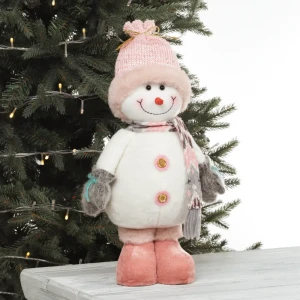 89378945 Игрушка мягкая Снеговик 779452 47 см розово-серый STLM-1446779