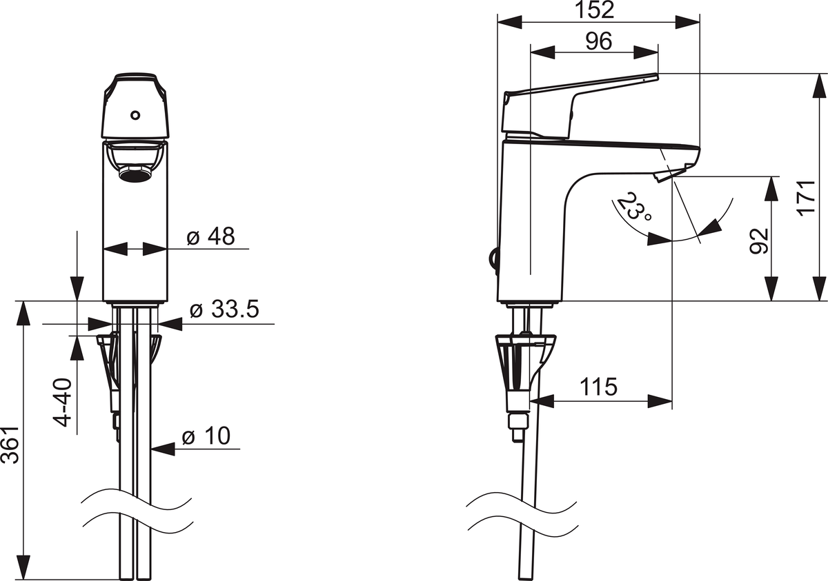 Oras 1811G Смеситель для умывальника 1811G Vega XL Хром  - Вид №1