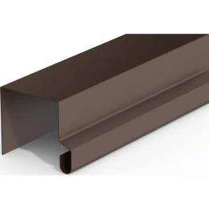 П-планка для профнастила 2 м 0.4 мм RAL 8017 коричневый