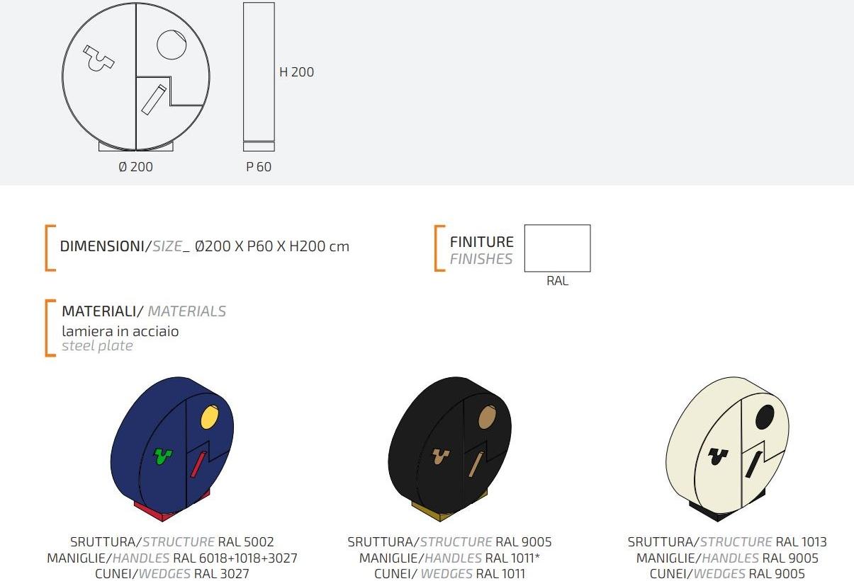 Officine Tamborrino Шкаф из лакированного металла O design sun-id-1476553 - Вид №2