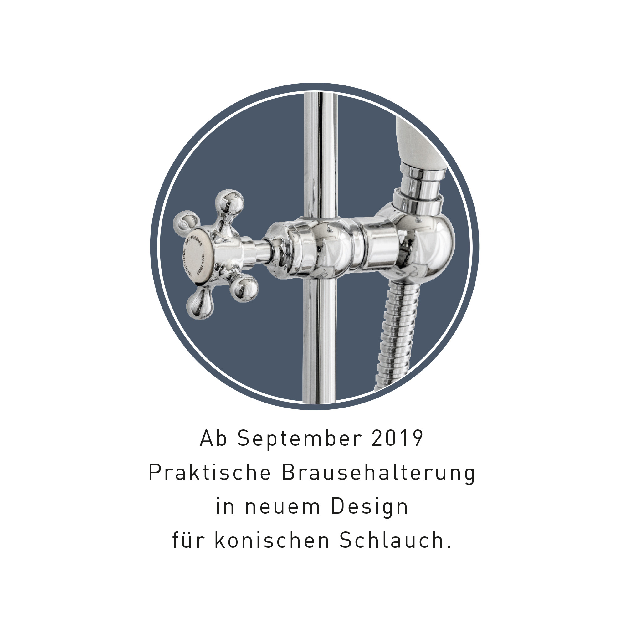 Traditional bathrooms Ручной душ со стенкой Tb20.514bl.nk  - Вид №1