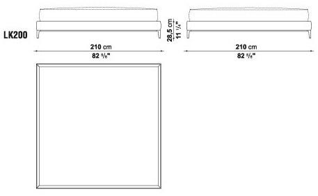 Maxalto Двуспальная кровать в коже Erik sun-id-1407399 - Вид №8