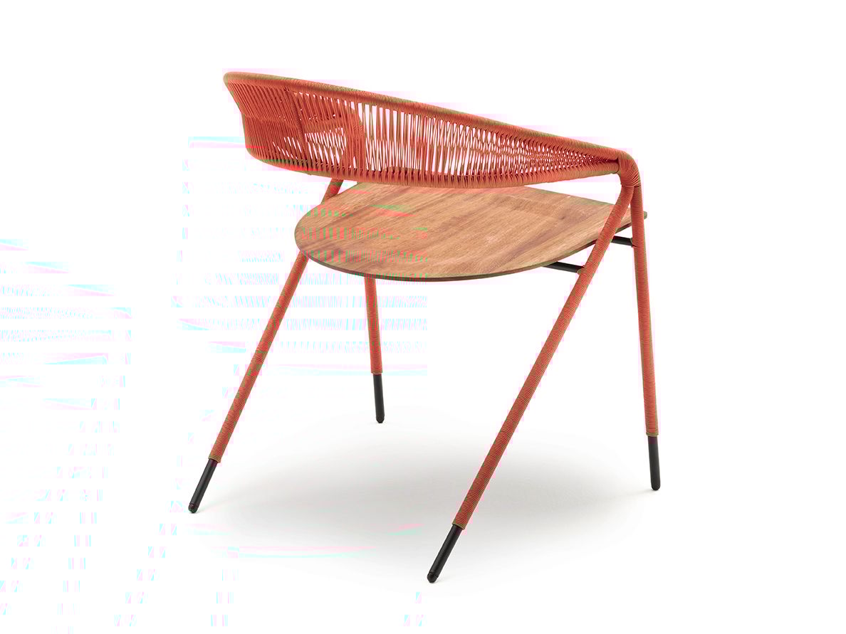 Веревочный стул с подлокотниками Living Divani GEORGE'S ARCH-00082373