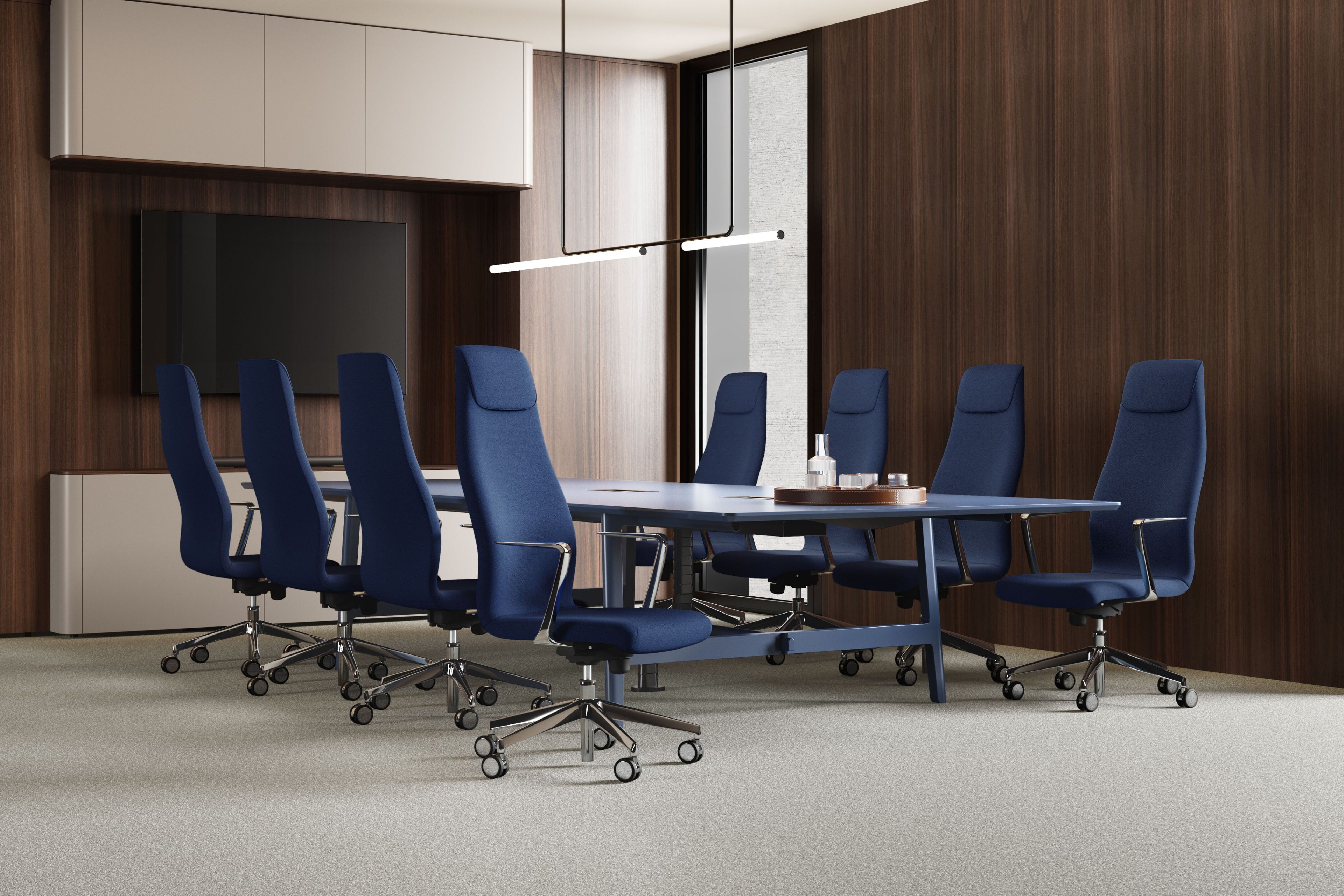 Кожаное офисное кресло с высокой спинкой Kastel Kaoma ARCH-00040964 - Вид №1