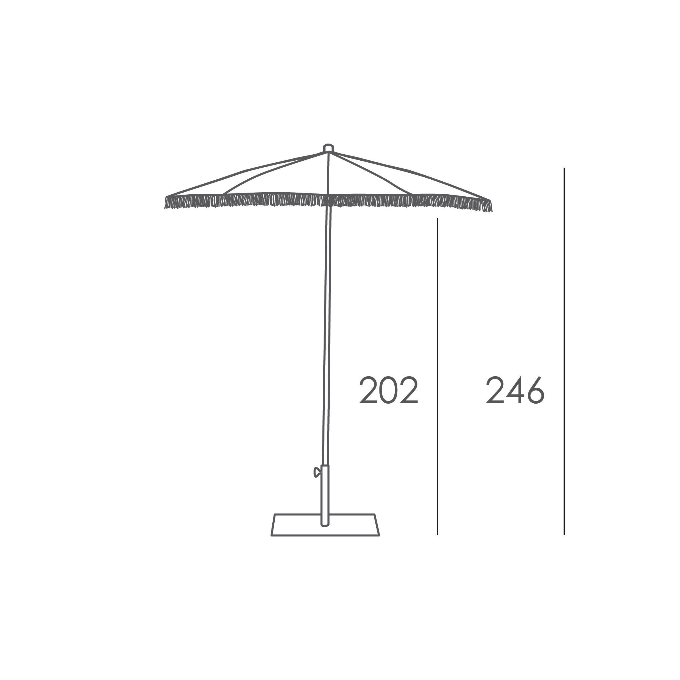 Круглый зонт из алюминия и олефина Ezpeleta MENORCA ARCH-00030589 - Вид №11