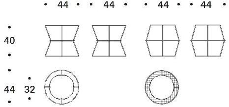 Saba Italia Круглый табурет на веревке из полиэстера Ziggy sun-id-1416687 - Вид №5