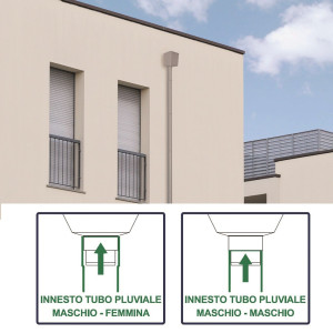 Квадратный сборщик водосточных труб