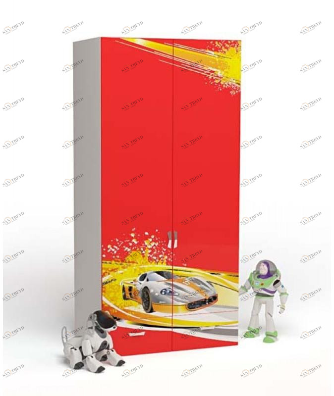 Шкаф ABC-KING 2х дверный Champion , красная 4631148150157